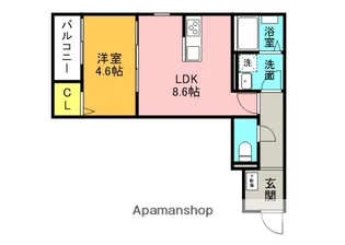 グランレーヴ井尻B棟【1階】の間取り