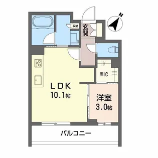 プラミリー大野城【2階】の間取り