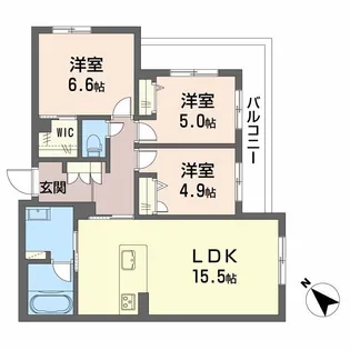 ボヤージュ春日【3階】の間取り