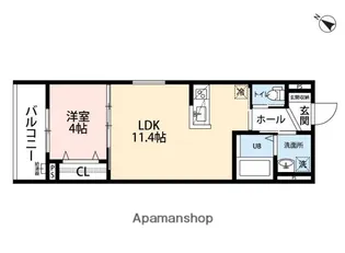【新築】(仮称)robot home 高宮【2階】の間取り