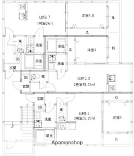 福岡県春日市千歳町2丁目【アパート】の間取り