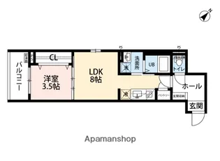 福岡県福岡市南区塩原3丁目【アパート】の間取り