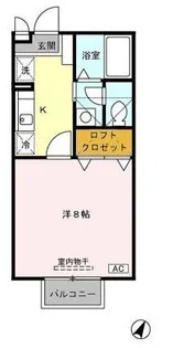 セジュール・ドゥマン【2階】の間取り