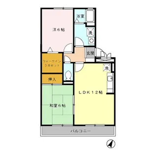 アレック下大利【3階】の間取り