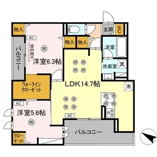 GrandValley 博多【3階】の間取り
