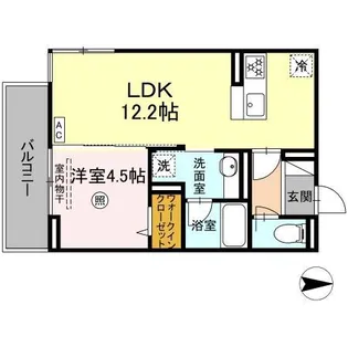 D-ROOM南福岡 (南八幡町二丁目)【2階】の間取り