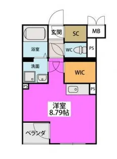 レジデンシャルジェム井尻駅【5階】の間取り