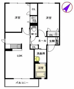 コンフォート博多南A【2階】の間取り