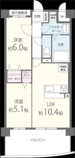 M.Rレジデンス博多【6階】の間取り