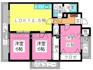 ディナスティⅤ【4階】の間取り