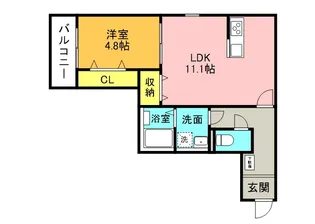 IMAXレジデンス博多南【1階】の間取り
