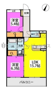 (仮称)ソピア警弥郷【3階】の間取り