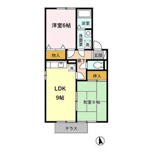 ラベンダー・ヴィラ A棟【1階】の間取り