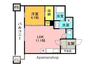 ヒルズ ザ レジデンス高宮南【3階】の間取り