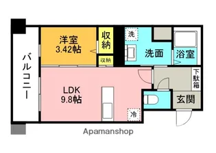 ヒルズ ザ レジデンス高宮南【3階】の間取り