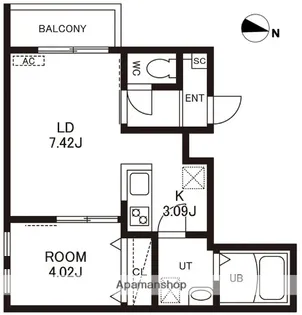 (仮称)CHERIM竹下Ⅱ【2階】の間取り
