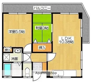 コーポ大村【2階】の間取り