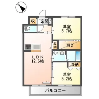 SUN PEARL HILLS(サンパールヒルズ)【3階】の間取り