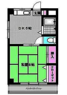 コーポオリエール【2階】の間取り
