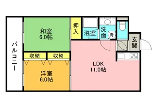 リバティ館【5階】の間取り