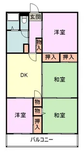 福岡県福岡市東区香椎3丁目【マンション】の間取り