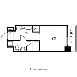 LA FASE VERXEED博多【7階】の間取り