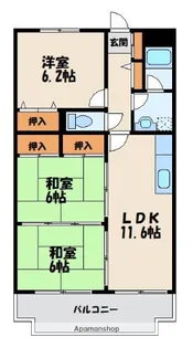 福岡県福岡市東区和白6丁目【マンション】の間取り