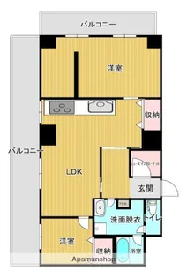 ライオンズマンション博多【3階】の間取り
