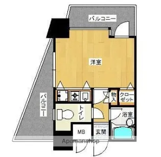 ピュアドーム博多エクセーヌ【6階】の間取り