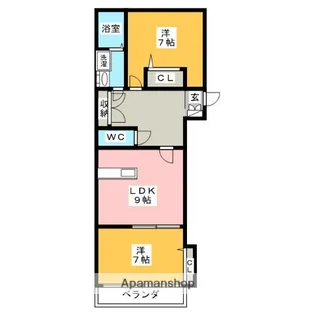 福岡県福岡市南区高宮3丁目【マンション】の間取り