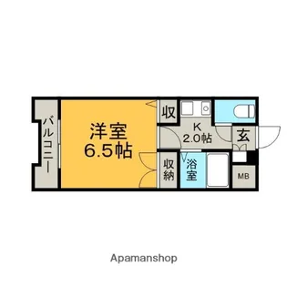 ストリームライン南福岡【4階】の間取り