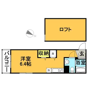 福岡県福岡市南区横手2丁目【アパート】の間取り