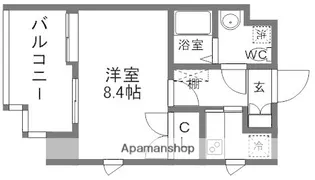 エミリエ博多【3階】の間取り