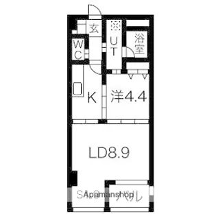 福岡県福岡市南区塩原1丁目【マンション】の間取り