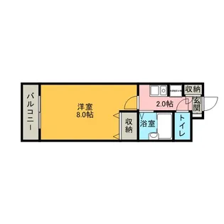 グレイス千早【3階】の間取り