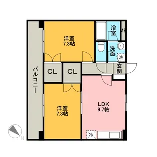 ラ・フォレ・ルアンテンヌ【4階】の間取り