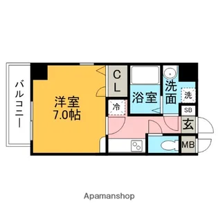 レジデンシャルヒルズ博多駅前【4階】の間取り