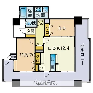 エイルマンション博多駅【7階】の間取り