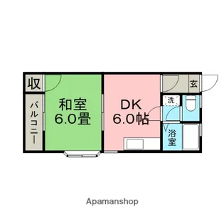 サンライフ三筑【2階】の間取り