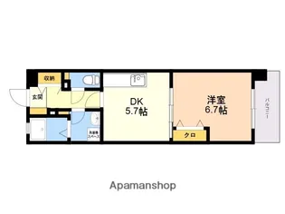 ルネッサンス21千早【3階】の間取り