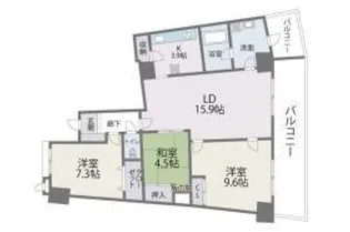福岡県福岡市東区香椎照葉3丁目【マンション】の間取り