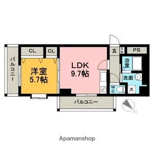 BJハウス博多【7階】の間取り
