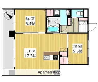 ボヌール博多【11階】の間取り