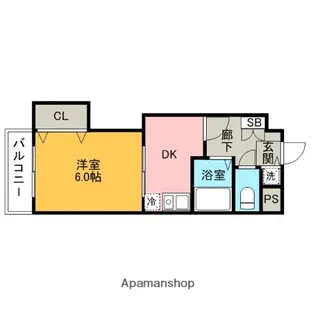 クロスステージ博多駅前【10階】の間取り