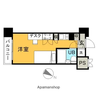 アルファコンフォート博多【8階】の間取り