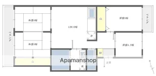 福岡県福岡市博多区東那珂1丁目【マンション】の間取り