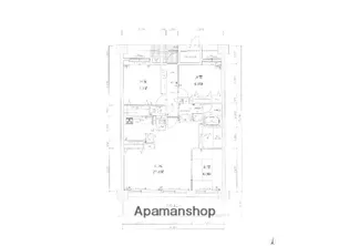 福岡県福岡市東区香椎駅前2丁目【マンション】の間取り