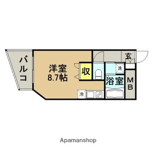 レジディア博多【14階】の間取り