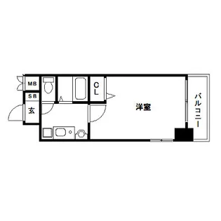 エステムコート博多駅前Ⅱセグティス【6階】の間取り
