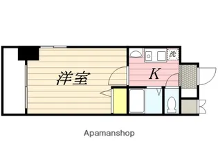 エステムコート博多駅前Ⅱセグティス【7階】の間取り